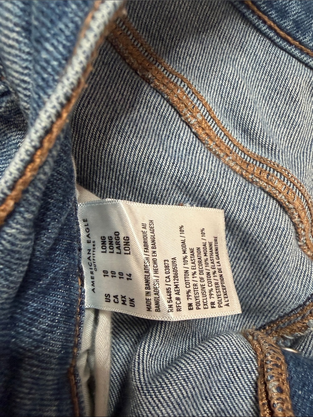 American Eagle Outfitters High-Rise Button-Fly Women’s Jeans size 10 long - Picture 4 of 7